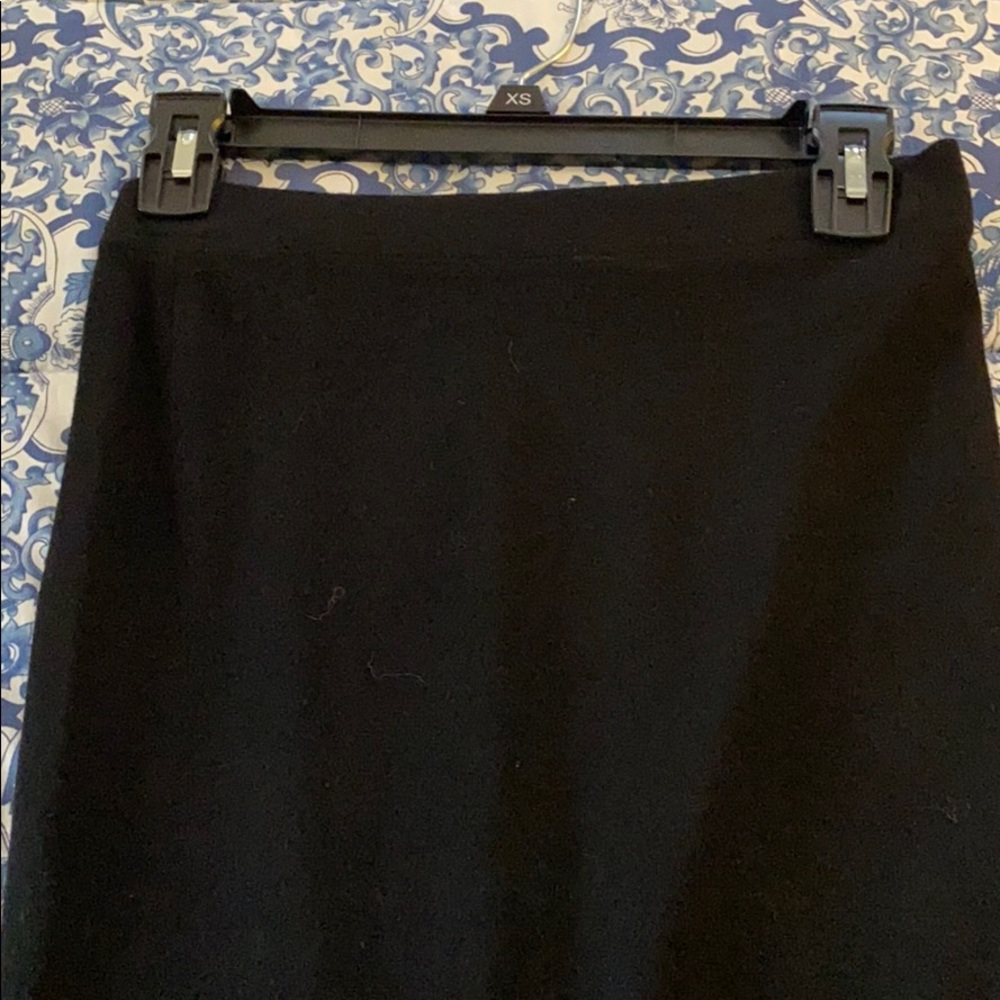 Black knit pencil skirt